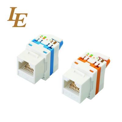 China CAT5E CAT6 UTP Keystone Jack With Shutter For Ethernet Network for sale