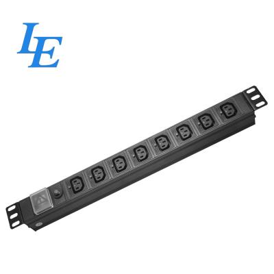 China IEC C13 PDU 8 portsCabinet PDU with overload protect and on-off switch power distribution units for sale