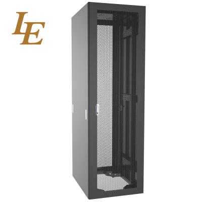 China 27U Standard 19 Inch Data Center Server Rack 42U Floor Standing Glass Door  Network Cabinet for sale