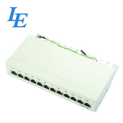 China P5312-C6 Cat6 Network Patch Panel 1000 Matching Cycles 1 U Height Durable for sale