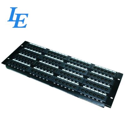 China UTP 96 Port Patch Panel Cat6 IDC Contact Material Phosphor Bronze Long Lifespan for sale