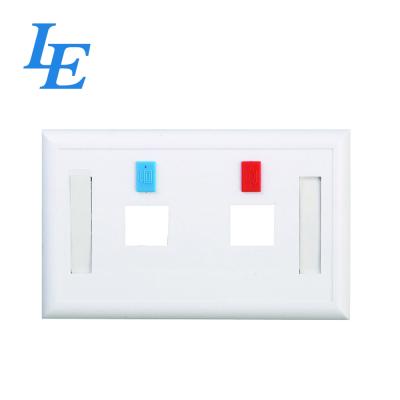 China RJ45 Network Faceplate Socket 86*86mm / 114*70mm Telecommunication Application for sale