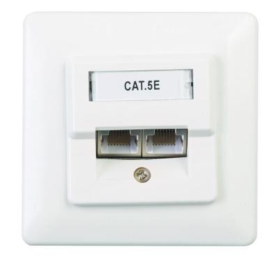 China Ftp Network Faceplate Socket White / Lvory Higher Efficiency For Telecommunication for sale