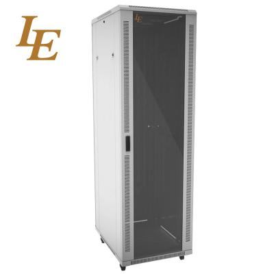 China Adjustable Feet Server Rack Cabinet Enclosure SPCC 19 Inch 42U 800 * 800 RAL7035 Grey Color for sale