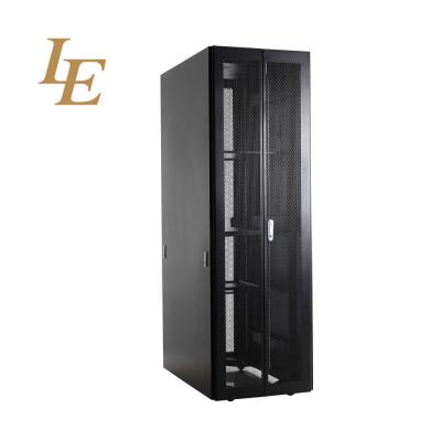 China Black Standard Computer Server Rack Network Rack Cabinet 600 * 1100 * 1992mm for sale