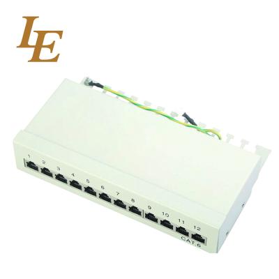China Superior Performance Network Patch Panel UTP FTP RJ45 19 Inch 10 Inch Rack Mount 12 Ports 24 Ports for sale