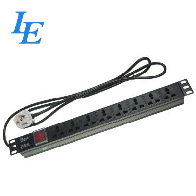 China 1U Rack Mount 6 Ways Managed Rack Pdu With 1P Circuit Breaker And Surge Protection for sale