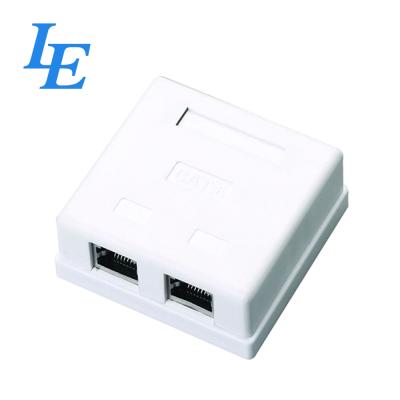 China Network Lan Cable Electrical Faceplates Plastic Surface Box for sale