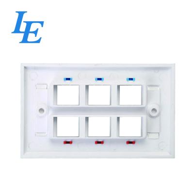 China 120 Type Fiber Rj45 Strike 86X86mm Switch Face Plate for sale
