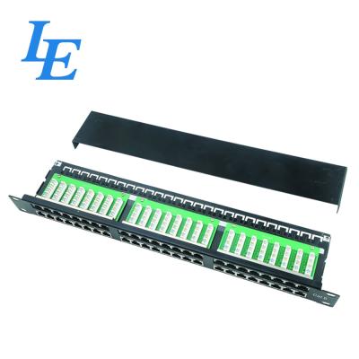 China 19'' FTP 48 Port 2U Cat6 Patch Panel For Lan Cabling Network for sale