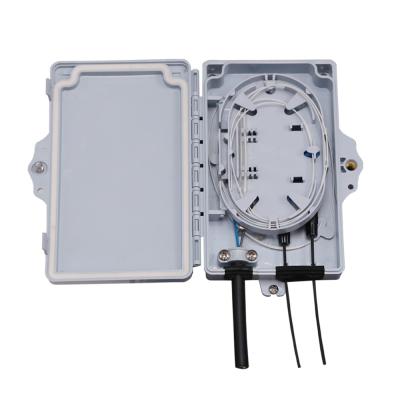China Abs 2 Core Ftth Outdoor Fiber Optic Distribution Box for sale