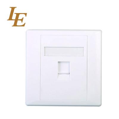 China CAT5E/6 Rj45 Face Plate Wall Sockets For Telecommunication for sale