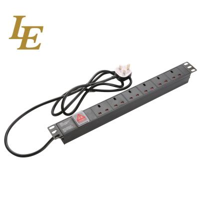 China Data Center Uk Type 1u Server Rack Pdu 2m Cable Length for sale