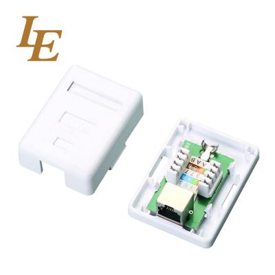 China Cat6 Ftp Surface Mount Box Rj45 Network Faceplate Socket for sale