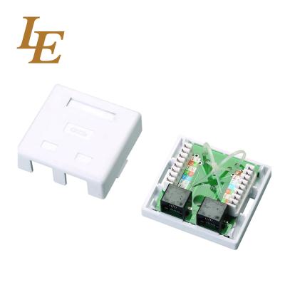 China Rohs Certificated Rj45 Utp Abs Network Faceplate Socket For Office for sale