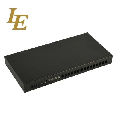China Drawer Type LE Fiber Optic Patch Panel Rack Mounted for sale