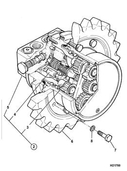 China 20/925367 Motor wheel assembly (Single Speed Track Motor Assy) JCB parts for sale