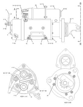 China 2071553 STARTING MOTOR GP-ELECTRIC Caterpillar parts 3304, 3306, 3306B for sale