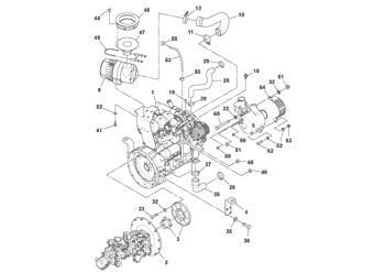 China RM43830736 Starter motor Volvo.Heavy parts SD100C, SD70/SD77, SD77DA for sale