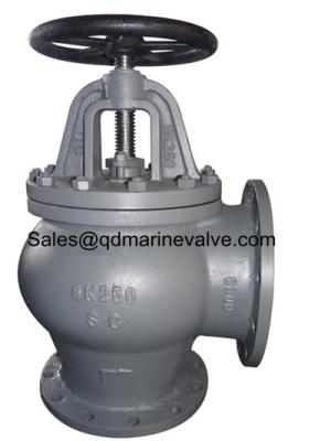 China JIS marine cast steel angle check valve 5K/10K/20K for sale