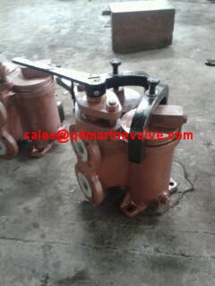 China CAST IRON JIS F7224 Small Duplex Oil Stainer JIS F7224 for sale