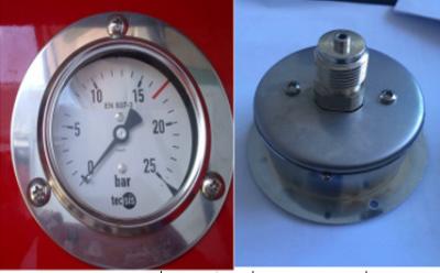 China Pressure Gauge Fire Truck Body Parts 80mm Size For Fire Pumps IP54 for sale