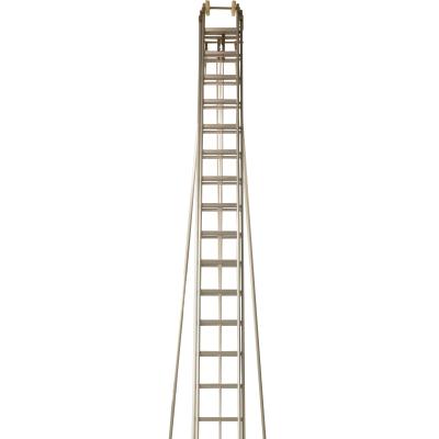 China 2 Section Aluminum Extension Ladder Customize Length 9m 12m 15m Rescue for sale