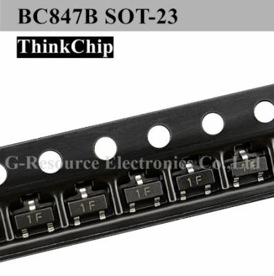 China BC847B Bipolar Bjt Npn Pnp Transistor BC847A BC847C 45V 100mA Surface Mount SOT-23 for sale