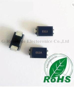 China Semiconductor Fast Recovery Diode SMB DO-214AA ES2A ES2B ES2C ES2D ES2E ES2G ES2J for sale