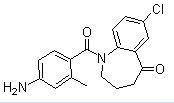 China 1-(4-Amino-2-methylbenzoyl)-7-chloro-1,2,3,4-tetrahydro-5H-1-benzazepin-5-one cas no 137977-97-0 for sale