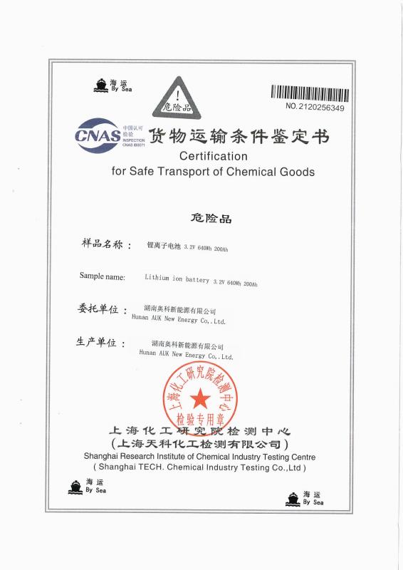  - Hunan AUK New Energy Co., Ltd.