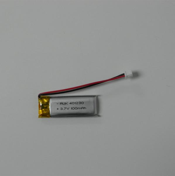 Quality Small Lithium Ion Polymer Battery 3.7v 100mah LiPo Battery 401230 for sale