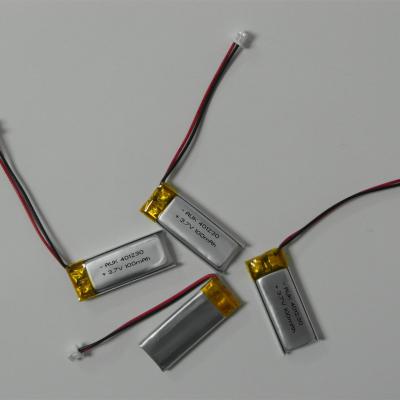 China Small Lithium Ion Polymer Battery 3.7v 100mah LiPo Battery 401230 for sale