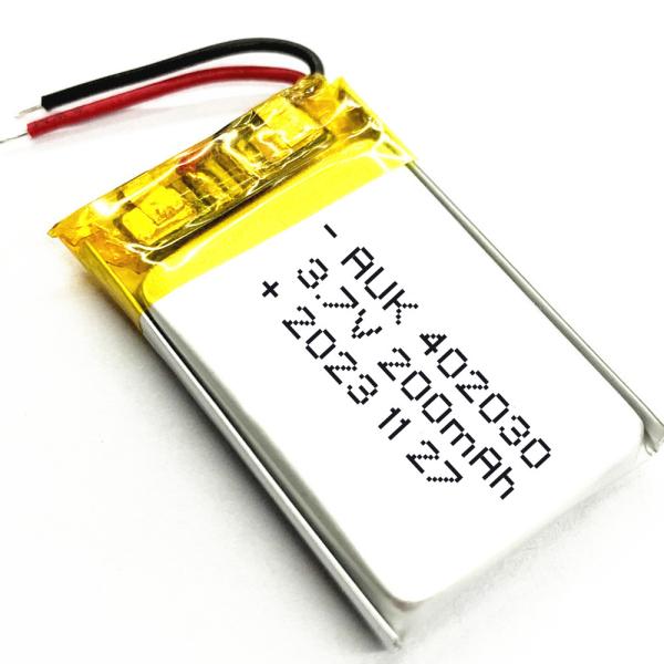 Quality Bluetooth Lithium Polymer Battery 200mah 3.7v LiPo 402030 High Capacity for sale