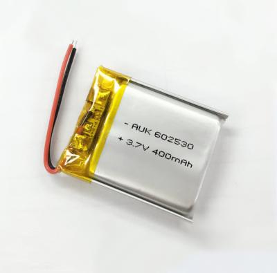 China ODM Thinnest LiPo Battery Rechargeable 3.7v 400mah Lithium Polymer Battery for sale