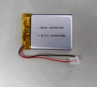 China Custom 3.7v 450mah LiPo Battery Lithium Polymer 403040 Battery for sale