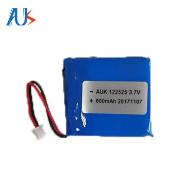 China ODM Li Ion Battery 3.7v 600mah LiPo Battery Cell 122525 1S1P for sale