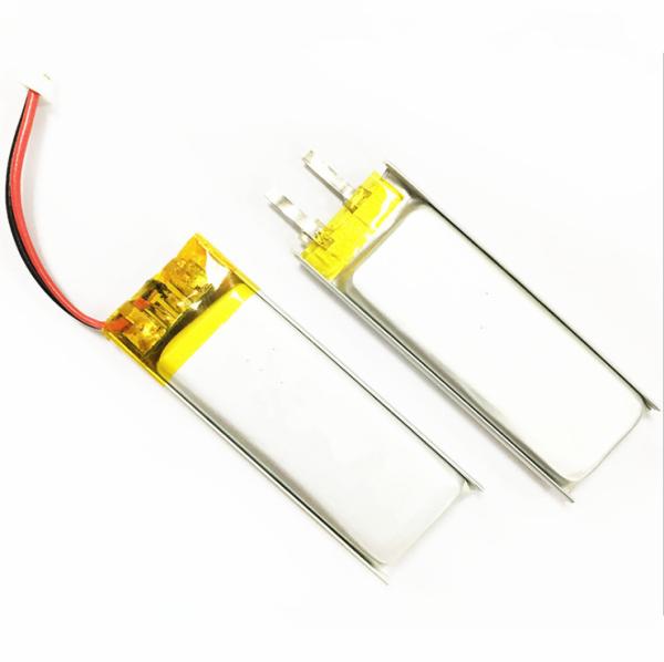 Quality 702050 Ultra Thin LiPo Battery 3.7V 650mAh Lithium Polymer Cell for sale