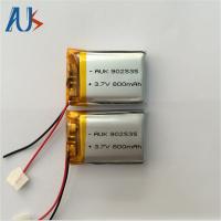 Quality OEM / ODM Ultra Thin LiPo Battery Cell Li Ion Battery 800mah 3.7v for sale