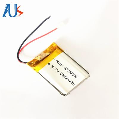 Китай Литий-полимерная батарея липо 3.7v 850mah Ultra Thin 102535 батарея продается