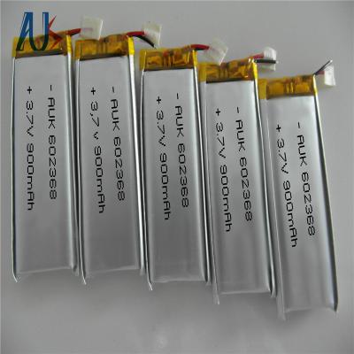 China PCB / PCM Custom LiPo batterij 3.7V 900mAh 602368 Voor medisch apparaat Te koop