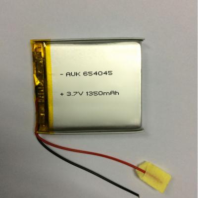 China Rechargeable Smart Li Polymer Battery Pack 3.7v 1350mah Li Ion Battery for sale