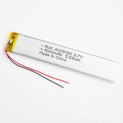 China OEM Custom LiPo Battery 3.7v 1500mah Rechargeable 103048 4025130 for sale