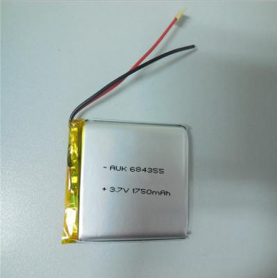 中国 ポケット 小さなリポ バッテリー 1750mAh 3.7V リチャージ可能なリチウムセル 販売のため