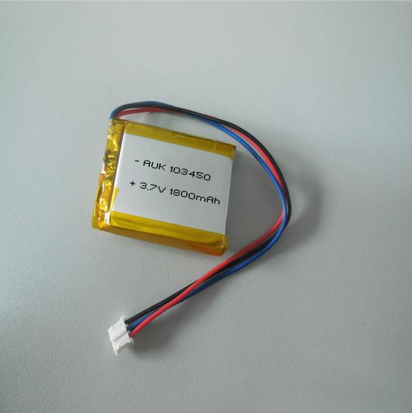 Quality Intelligent Li Ion Rechargeable Battery 3.7V 1800mAh 103450 Battery for sale