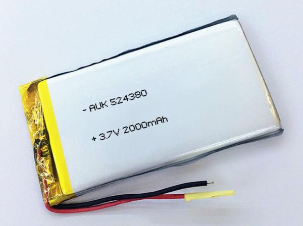 Quality 500 Cycles Custom LiPo Battery 3.7V 2000mAh Overcharge Protection for sale