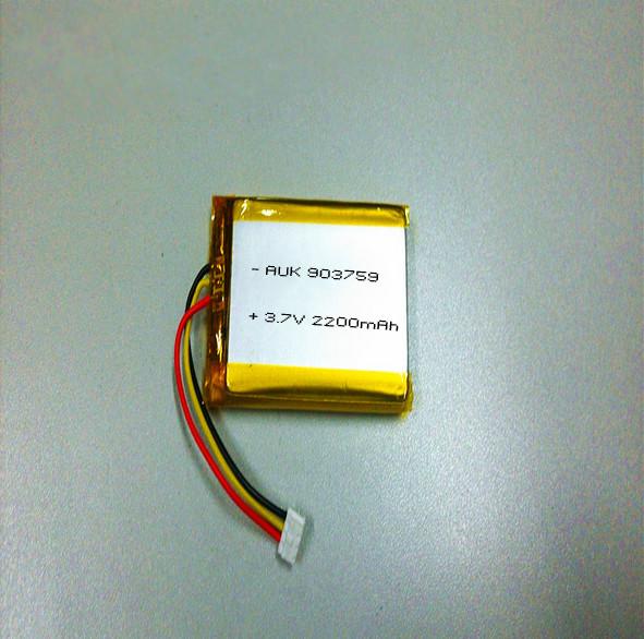 Quality OEM / ODM Rechargeable LiPo Battery 3.7V 2200mAh 903759 Grade A for sale