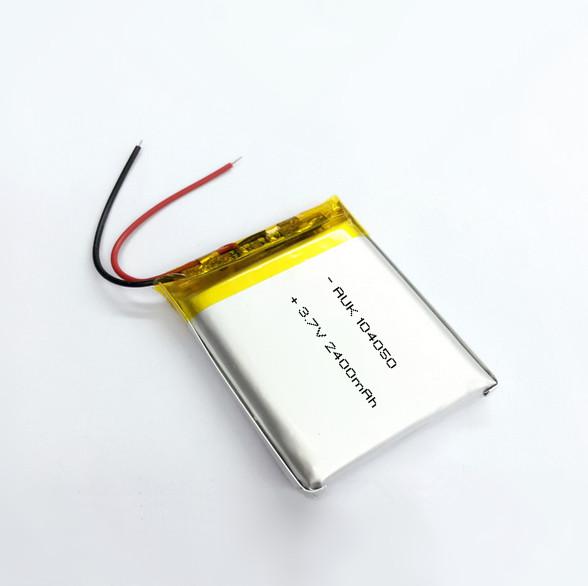 Quality Silver LiPo Lithium Polymer Battery 2400MAH 104050 3.7V Cell for sale