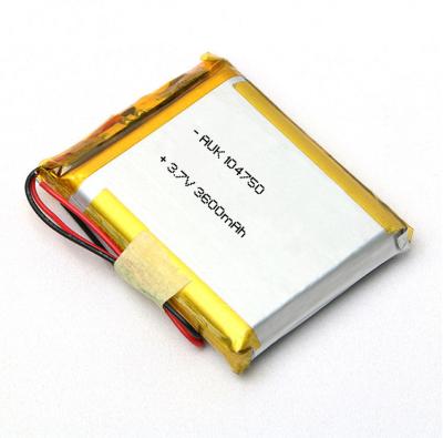 Chine 3.7V 3600mAh Petite batterie LiPo Cellule polymère pour phare mobile à vendre