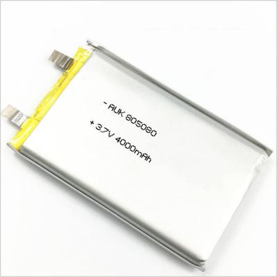 China 1C Bateria Li-Polymer 805080 3,7V 4000mAh Bateria Li-Po MSDS à venda